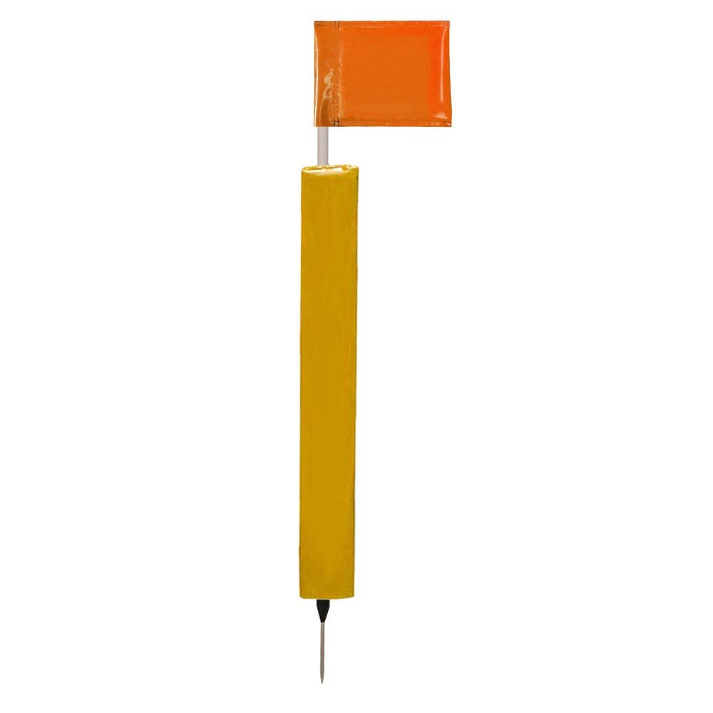 Sideline Pole with Club Colour Flags and Protectors - R80Sports